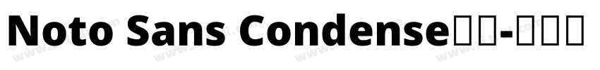 Noto Sans Condense普通字体转换
